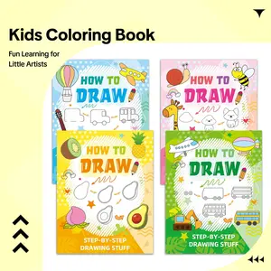 Hya Animal-Themed Children's Coloring Book - Kids Learning Materials, Preschool Early Childhood Education Tool, Step-by-Step Drawing Guide, Fine Motor Skill Development, Ideal for Home & Classroom Use