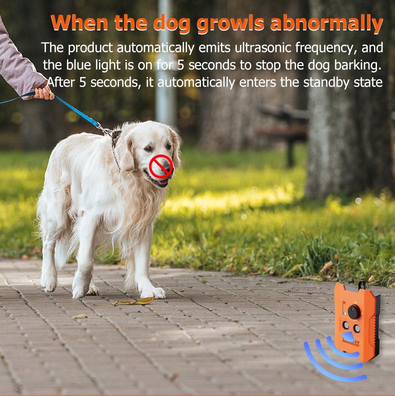 Ultrasonic Barking Stopper Anti-barking Dog Trainer Intelligent Barking Stopper Dog Trainer Automatic Barking Stopperopper Smart Automatic Bark Deterrent, Pet Training Tool, Suitable for All Breeds