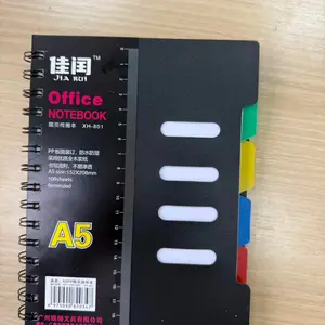Creative Spiral Notebook for Students and Office Use, Dual-Spiral Coil Journal, Classification Loose-Leaf Notebook, Organized Note-Taking Tool