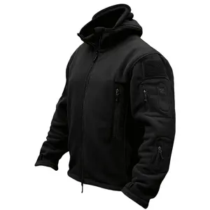 Men's Military Tactical Sports Warm Woolen Hooded Outdoor Adventure Jacket Jacket
