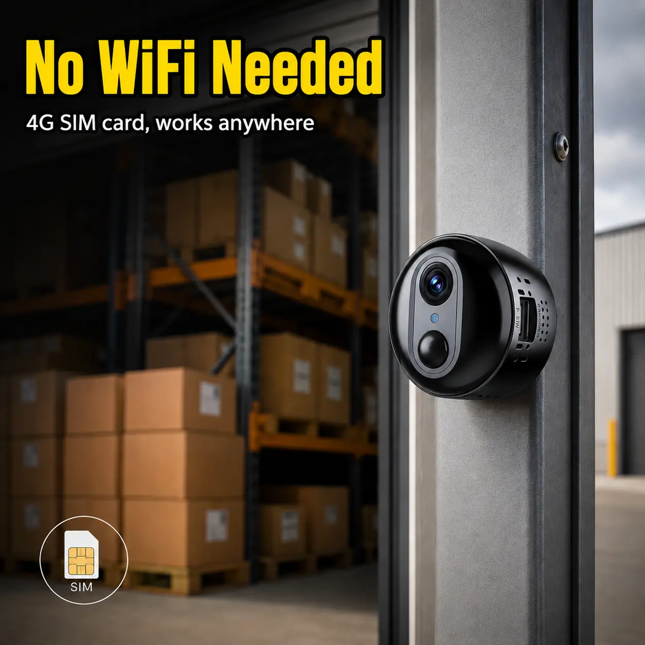 2160P camera, Security Camera, 4G LTE Camera, Wireless Camera With Infrared Night Vision, Rechargeable Battery, Intelligent PIR Human Detection, Cloud Storage, Two-way Voice Communication, No Need For Wi-Fi, No Need For Power Plug