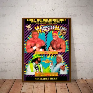 WWF Wrestlemania 8 Hulk Hogan Sid Justice Macho Man Ric Flair Poster 16