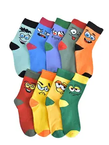 9 Pairs Unisex Funny Emoji Socks, Socks Bulk, Fashionable and Comfortable, All-Season Versatile, Perfect Gift Idea, Fun and Stylish Footwear, Custom Socks With Faces