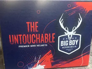 (ELITE8) ONE THE UNTOUCHABLE MINI HELMET + SPORTS CARDS