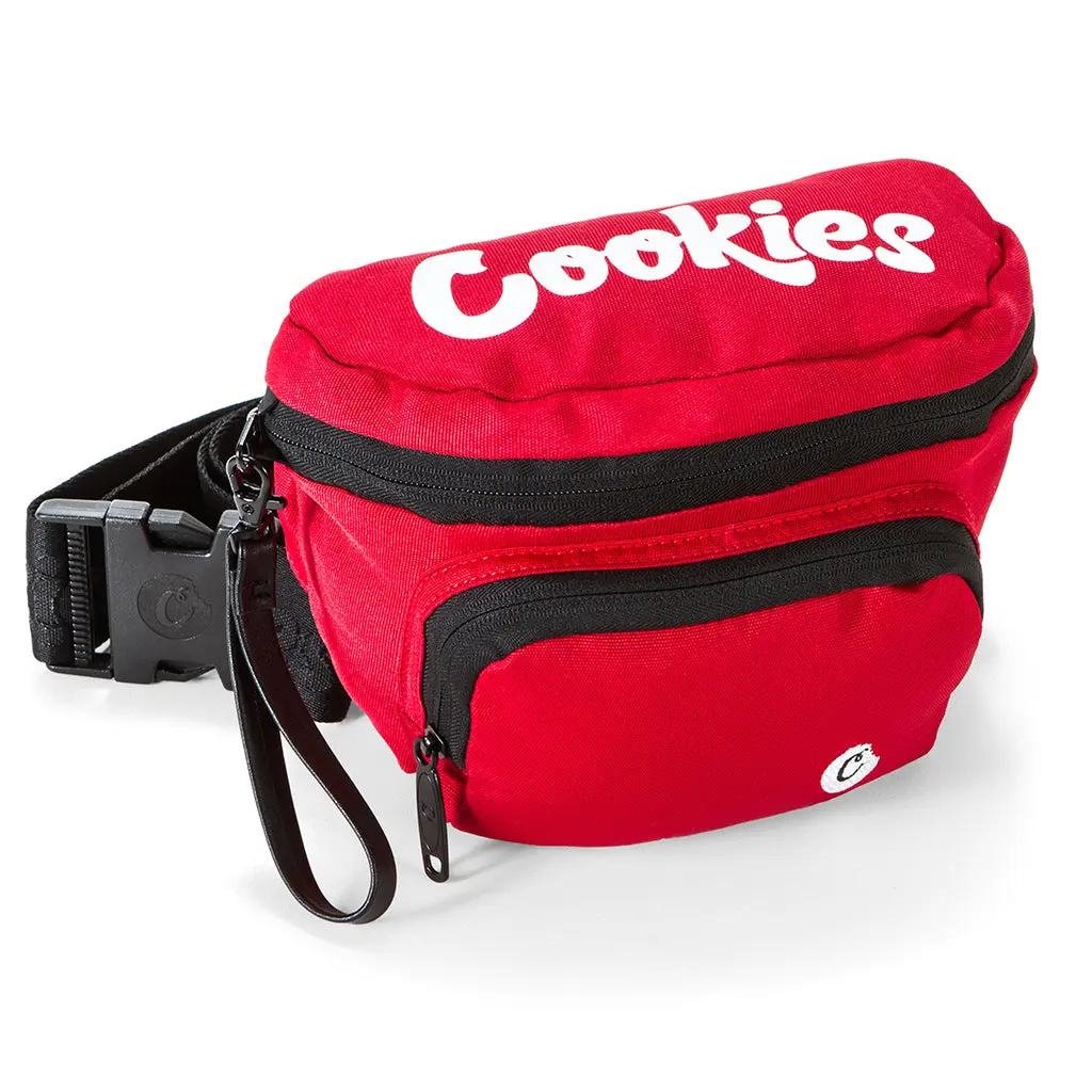 Men's Cookies Smellproof Environmental Nylon Fanny Pack - Casual Waist Bag, Versatile, Workout Accessory, Zipper Belt Bag, Smellproof Carry Luggage, Versatile Bag