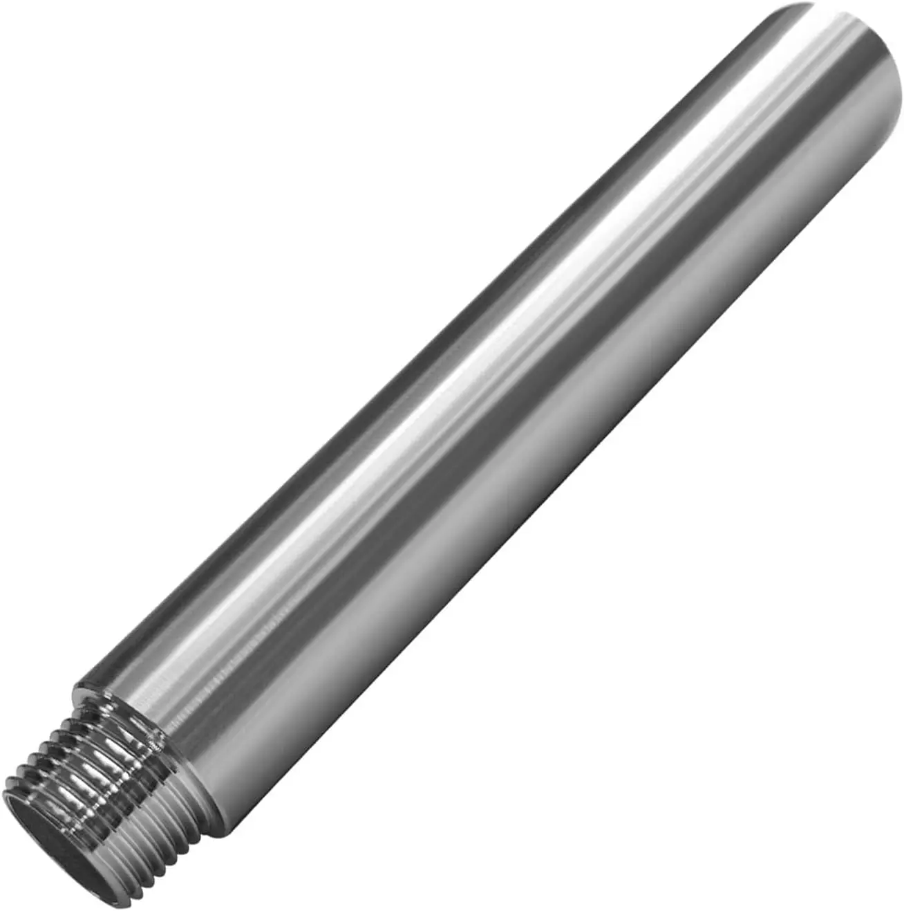 Stainless Steel Pipe Fittings, 1/2" NPT Male x 1/2" NPT Female Threaded, 8" Length Nipple Cast Pipe