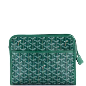 Pre-owned Goyard Canvas Coated Clutches & Wristlets Jouvence Toiletry Pouch Coated Canvas MM by Rebag