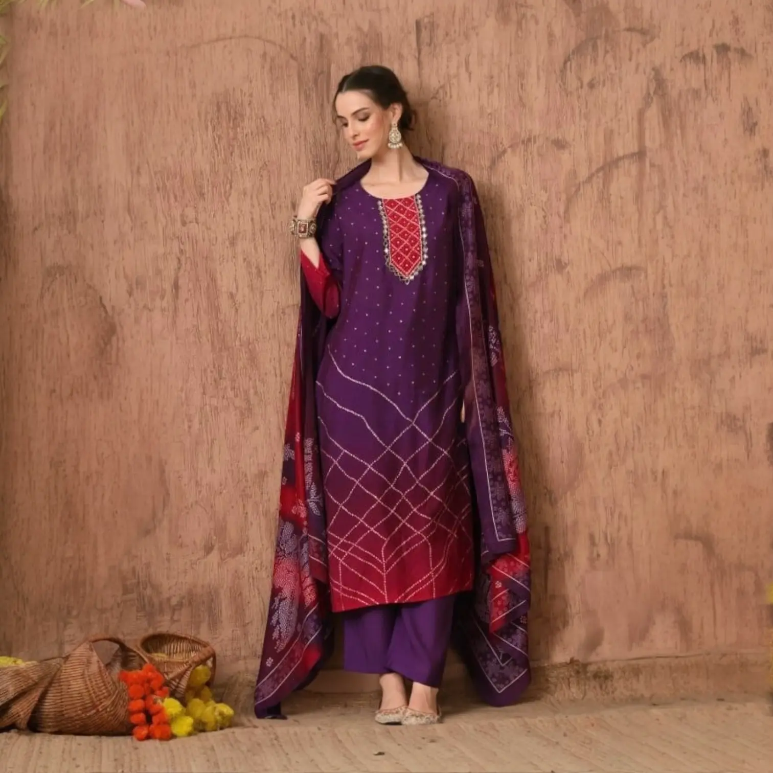 Detailed Embroidery Work – Designer Festive Suit Set for women