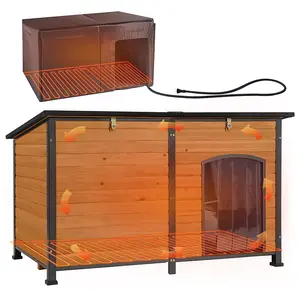 Aivituvin-AIR63/64-IN-HP Extra Large Heated Dog House with Adjustable Heating Pad