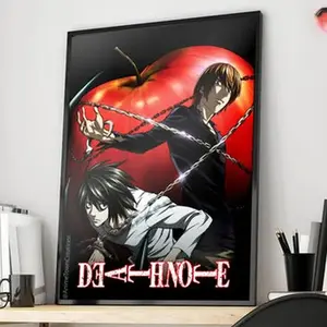 [Sale up to 30%] Light Yagami Ft Army L Death Note Premium Wall Art Poster Unframed HD Print Home Office Decor Unique Trendy Gift