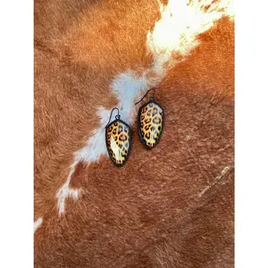 Bengal Black Petal Earrings