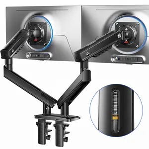 FlowLift Pro Monitor Arm – Dual & Single Screen Support (13-32”), MechaSpring Technology, InstaMount, LockSteady, PrecisionView – Smooth, Durable, Adjustable Setup for Gamers and Professionals"
