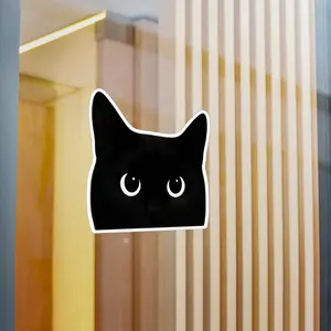Cat peeker Kiss-Cut Vinyl Decal, Car Sticker, Cute Kitty Decal, Animal Lover Gift, Car Window Decal