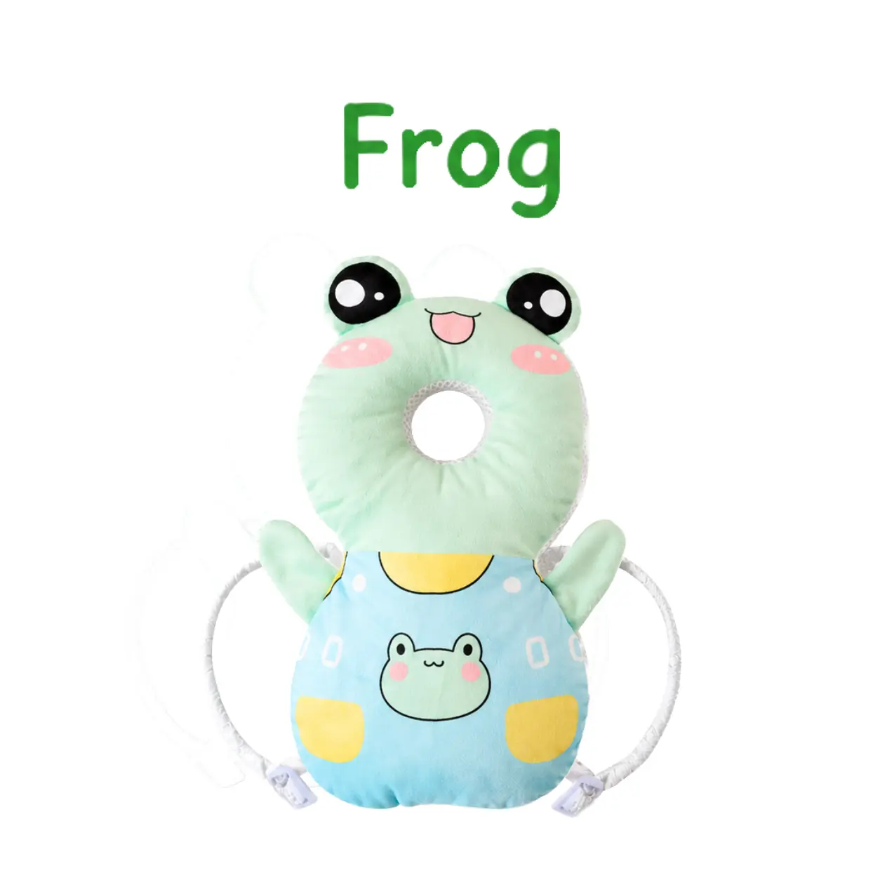 Baby Head Protector Backpack Frog | Anti Fall Baby Head Cushion | Toddler Safety Pillow Backpack for Crawling Walking Baby | Infant Head Protection Pad