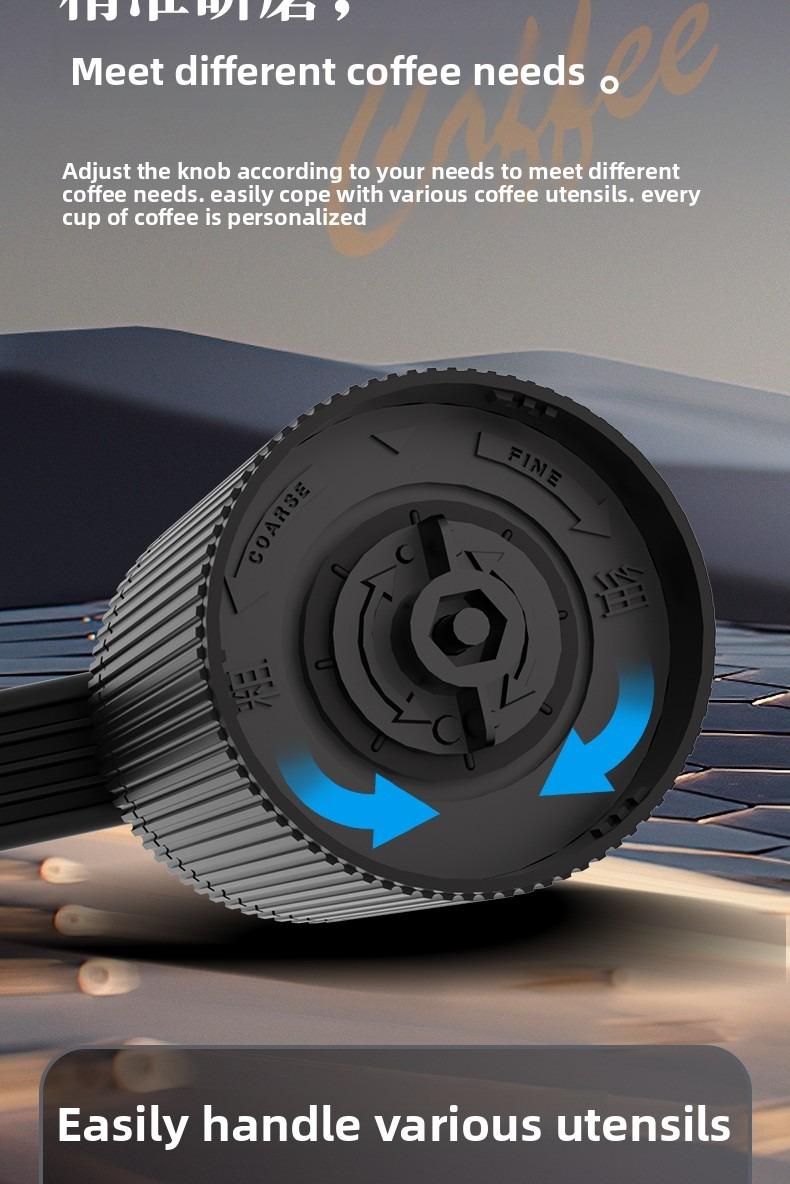 Mini Manual Coffee Grinder with Multiple Adjustable Settings, Portable Hand Coffee Bean Mill with 30g Capacity, Conical Burr Coffee Grinder with Crank for Travel, Camping, Office, Espresso, Pour Over Tea