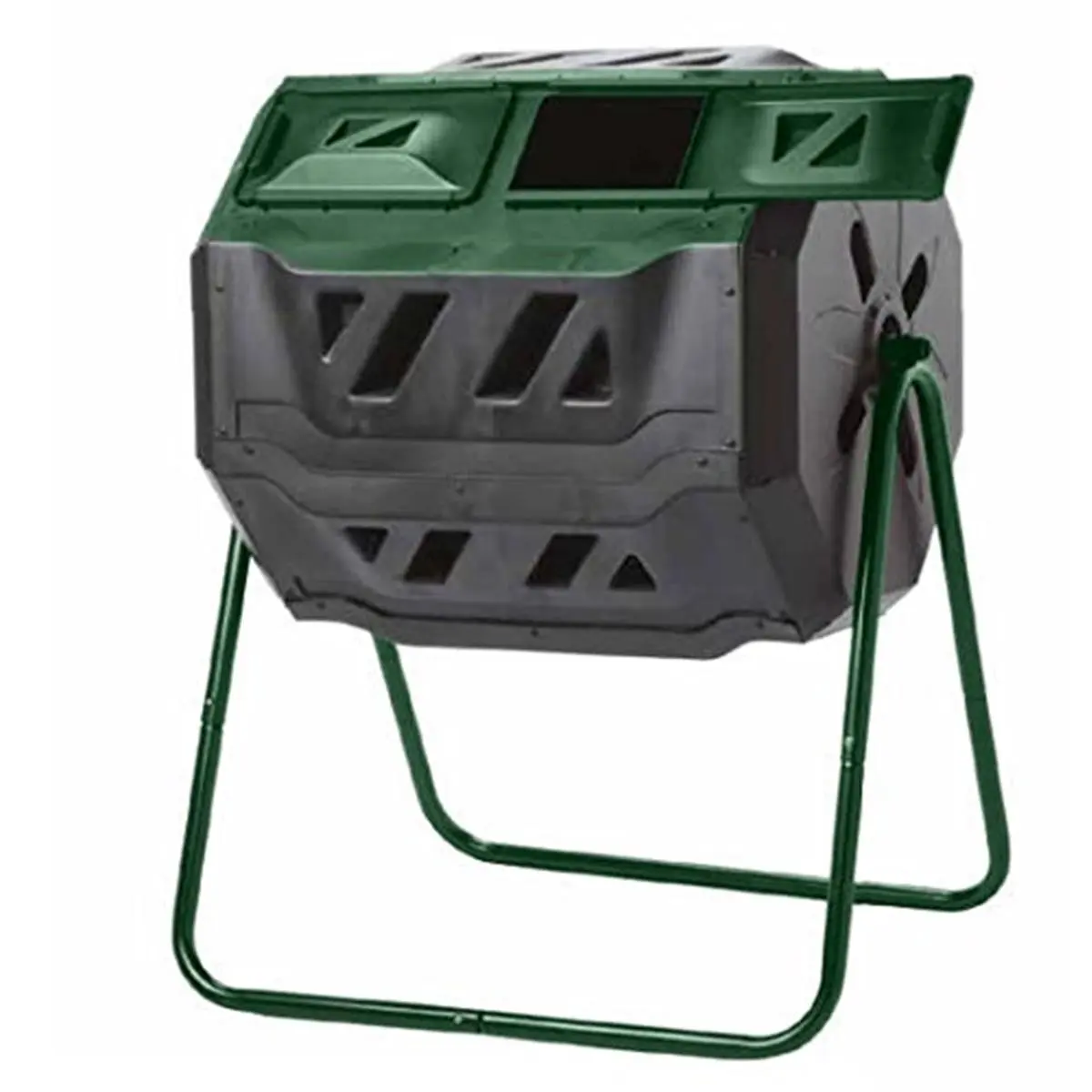 Exaco  43 gal Compost Tumbler, Compost Bin, Bin, Recycled Plastic
