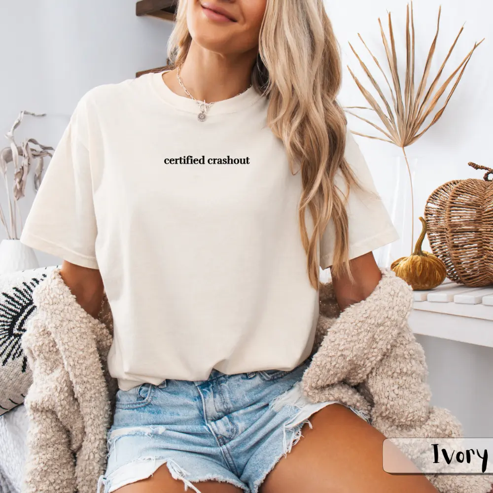 Certified Crashout Unisex T-Shirt | Cool Casual Wear, Trendy Graphic Tee, Unique Streetwear, Gift for Friends, Relaxed Style, Crashout Comfort Fabric Menswear Soft