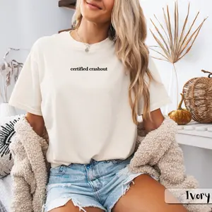 Certified Crashout Unisex T-Shirt | Cool Casual Wear, Trendy Graphic Tee, Unique Streetwear, Gift for Friends, Relaxed Style, Crashout Comfort Fabric Menswear Soft