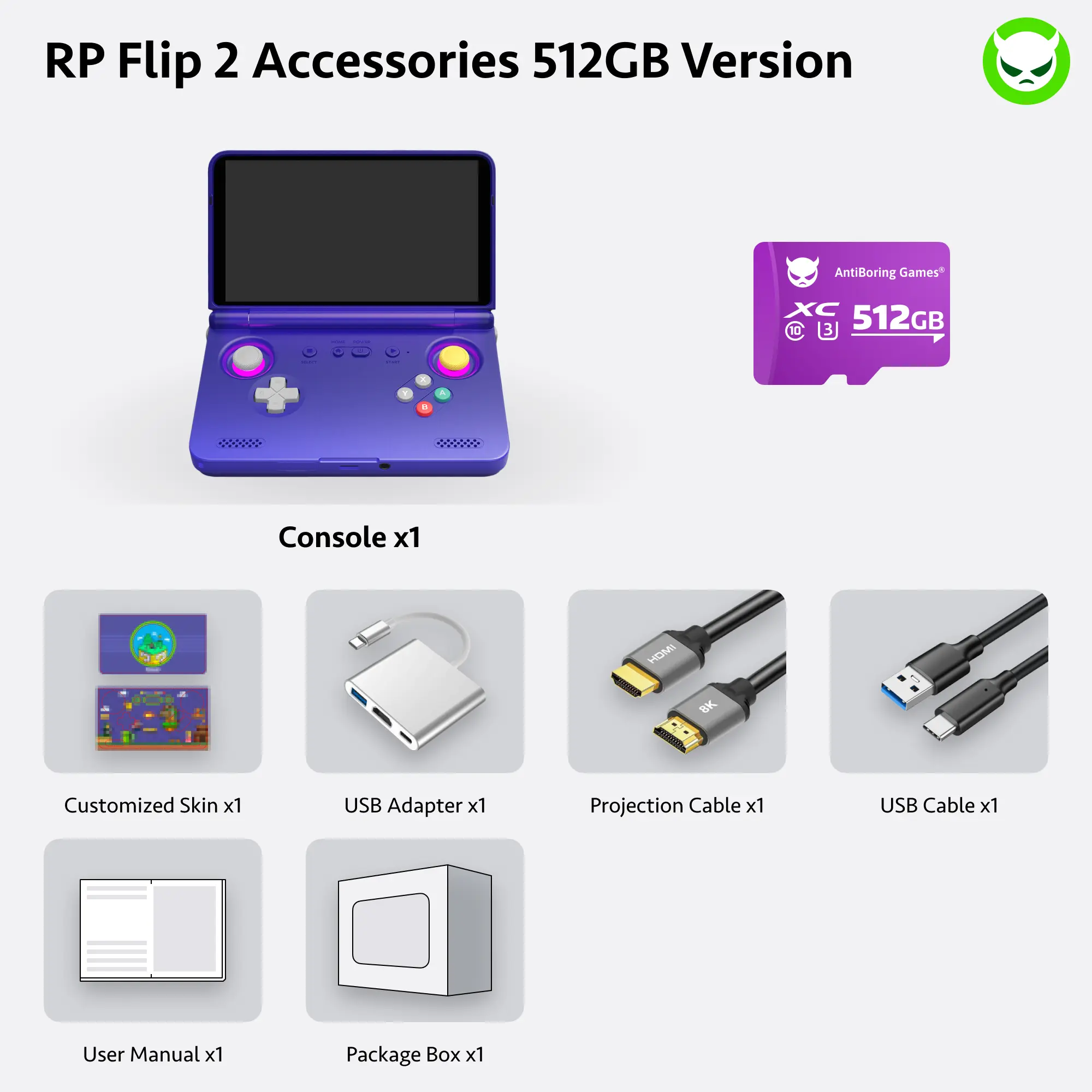 Retroid Pocket Flip 2【Ready to Use】Handheld Console SD865【Buy 1