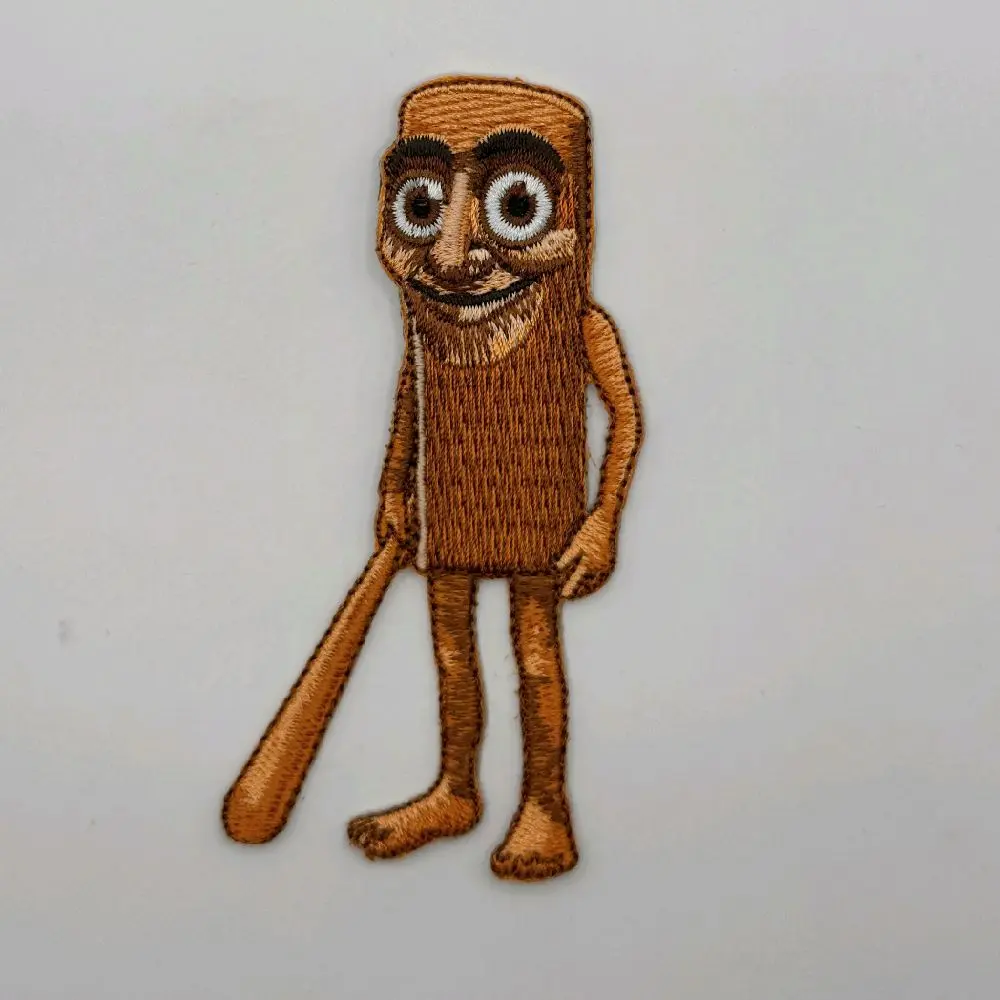 Tung Tung Meme 3.5 inch Iron On Embroidered Patch[ for shirts, hats, jackets, Backpacks