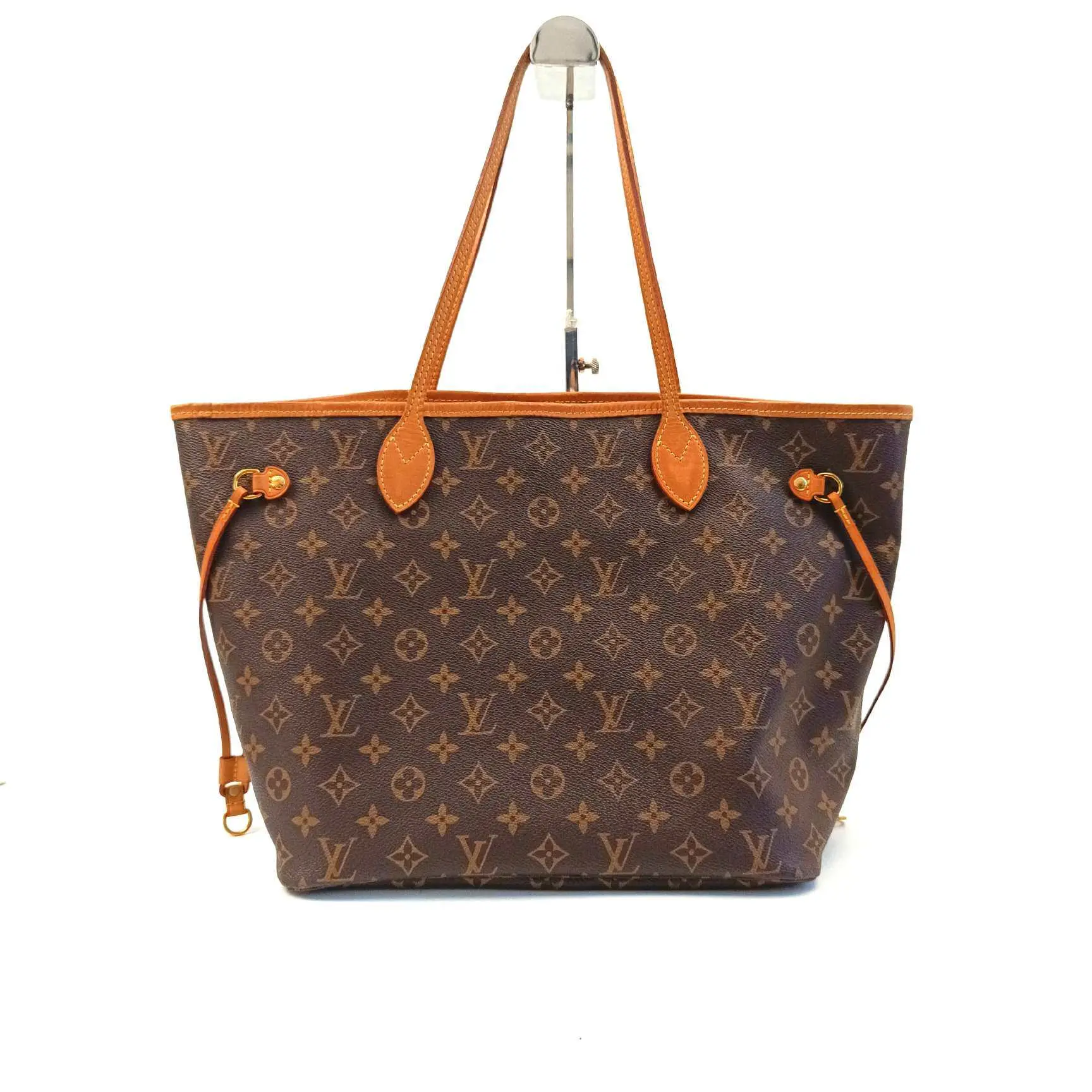 Pre-owned Louis Vuitton leather Tote Bags Neverfull Tote Monogram Canvas MM JZ00264 Yongzhen