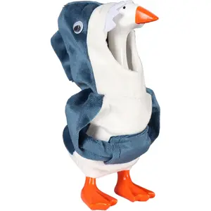 Desk Goose Outfits 7 Inches Mini Shark（Excluding geese） Hoodie for Desktop Goose with Outfits