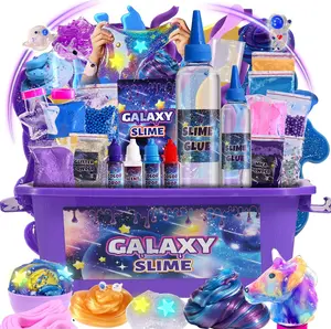 Summer Spring Gift All-in-One Slime Kit – Scented Stress Relief Slime Toy with Add-Ins for Kids, Party Favors, Birthday & Christmas Gift