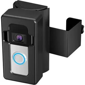 Anti- Doorbell Mount with Angle Adjustment (35 to 135 ), Video Doorbell Mount for Apartment or Business, No-Drill Doorbell Upgrade Corner Kit for