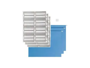 Smead ProTab 10% Recycled Hanging File Folder 3-Tab Letter Size Blue 20/Box (64210)