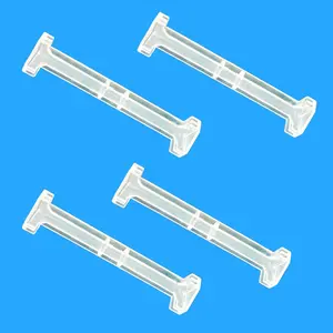 4Pcs 3.5inch Clear Plastic Vertical Blind Valance Corners Vertical Blind Dust Cover Corner Frame for L Sharp Dust Cover Blinds Parts Accessory Components