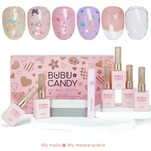 Exclusive to cecypatry 15ml 6PCS Spring Butterfly Sequence Nail Art Gift Set  Complete Solid Gel Polish Kit with Base & Top Coat, 15ml, HEMA/TPO Free & Beginner Friendly,Quick-Drying DIY Nails Nail Art, Liquid Gel Nails, Manicure Kit,Spring Nails