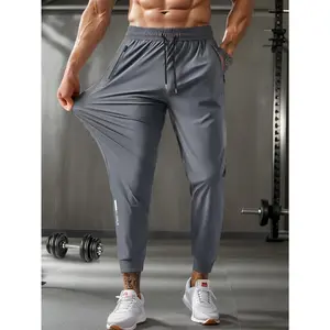 Men's Breathable Stretchable Jogger Pants | High Elasticity, Waist, Zippered Pockets, Comfortable Casual Sports Wear