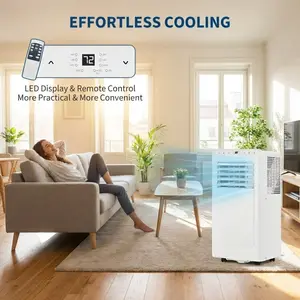 Portable Air Conditioner for Room Cooling - Flexible AC Solution with Exhaust Hose, Dehumidifying Function, Remote Control, and Easy Mobility, Ideal for Apartments, Dorms, and Residential Use