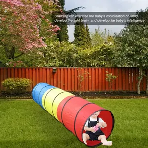 Great outdoorsGreat OutdoorsGirls Children Play Folding Tunnel Crawling Tent Portable Crawl Tube Game For Camping Indoor Home Flag Tuunel/1.5M