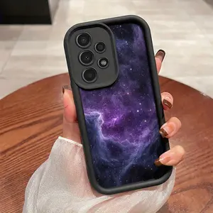 A sea and starry sky illustration pattern phone case, TPU shockproof full protection case, suitable for Samsung S21/22/23/24/25/NOTE20 PLUS ULTRA FE A13/14/15/16/17/33/34/35/36/52/53/54, an ideal gift for friends and family, T395