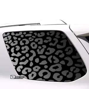 Precut Leopard Cheetah Rear Side Quarter Window Decal Sticker Fits Toyota 4Runner 2010-2022