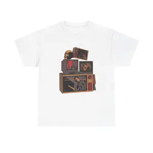 Vintage Halloween T-Shirt, Retro Horror Shirt, Stacked TVs, Michael Myers, Classic Horror Movies, Halloween Movie Tee, Vintage Style, Spooky