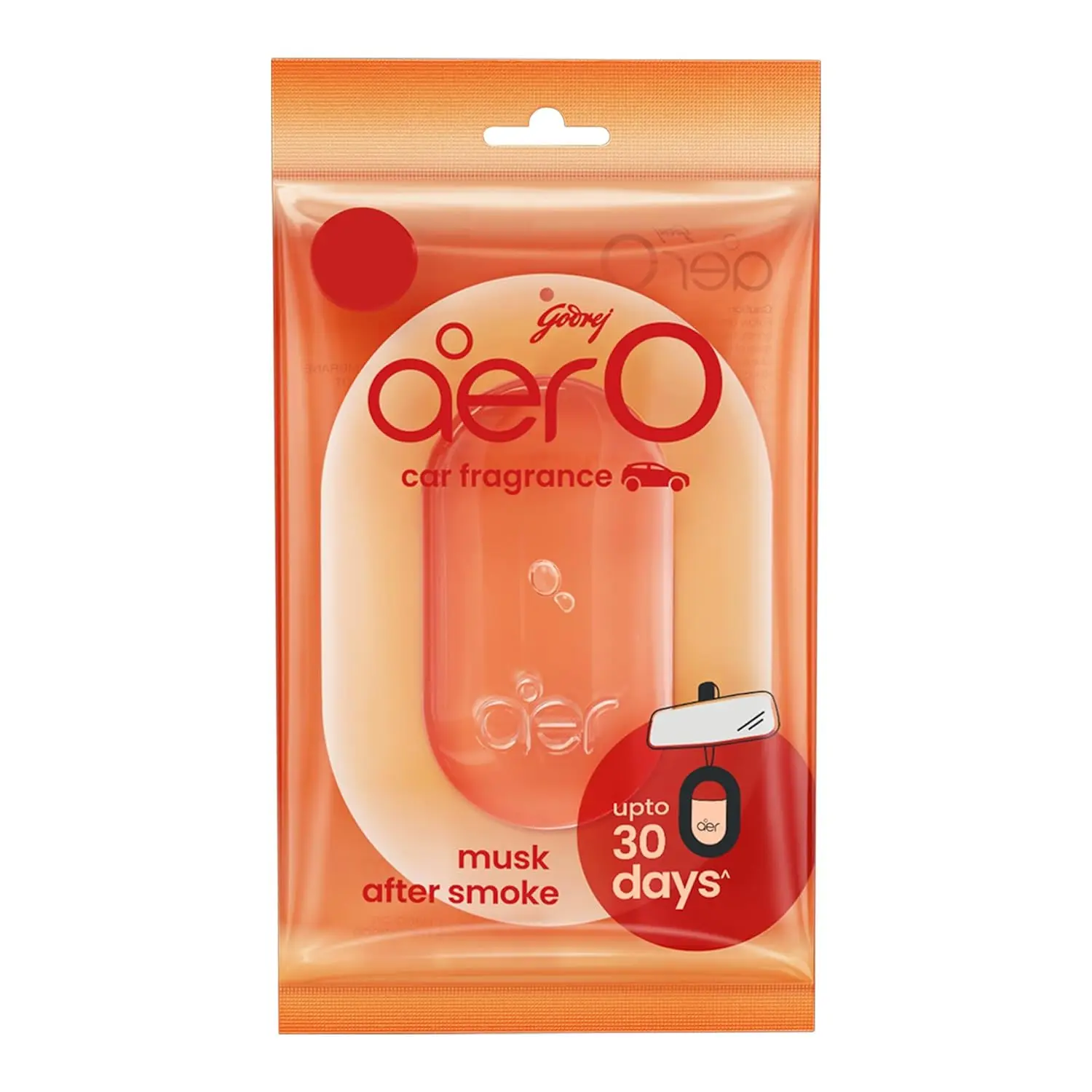 Godrej AerO Hanging Car Air Freshener, Musk After Smoke, Pack of 4 Godrej AerO Hanging Car Air Freshener, Musk After Smoke, Pack of 4
