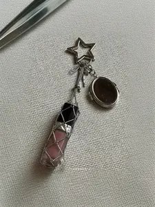 2026 New High-End Silver Color Lipstick Net Bag Pendant, Fashion Keychain Lipstick Case with Mirror, Stainless Steel Mesh Holder, Stylish Keychain