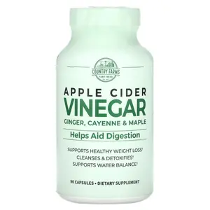 Country Farms Apple Cider Vinegar, Ginger, Cayenne & Maple, 90 Capsules
