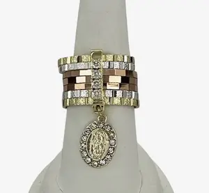 Anillos semanarios virgen oro laminado