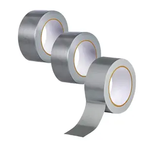 Silver Duct Tape 3-Pack Heavy Duty Waterproof 66 Yards x 1.88 Inch Total Strong Adhesive No Residue for Home Use, DIY, Projects, Outdoor Repairs