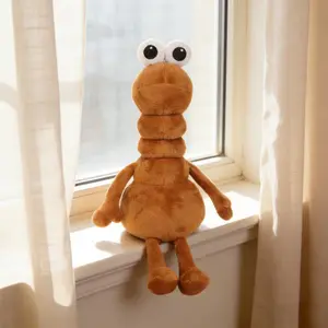 29cm Marcus the worm Plush Toys Movie Stuffed Animals Soft Worm Stuffed Plushies Toys for Kids Birthday Gifts Room Decoration