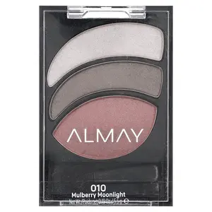 Almay Shadow Trios, Smoky Eyeshadow, 010 Mulberry Moonlight, 0.19 oz (5.5 g)