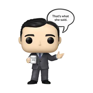 Funko Pop! Michael Scott That's what she said Vinyl Figure Collectible Toy from The Office TV Series
