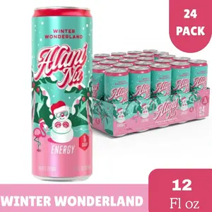 Alani Nu Winter Wonderland Energy Drink 12 Fl Oz Can No Sugar Festive Christmas Design Sports Beverage US