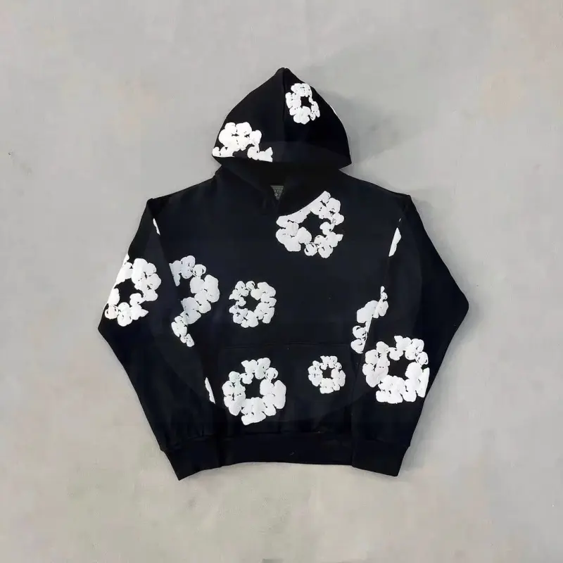 Denim Tears 2026 New Kapok Printed Sports Joggers & Matching Hoodie Set | Unisex Streetwear Brand, Comfortable & Versatile, Couple Outfit