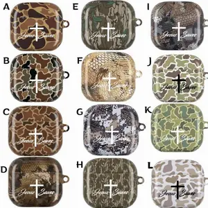 Jesus Saves Camo AirPods Case, Hunting Camo Protective Case Cover for Airpod Gen 1 2 3 4 & AirPods Pro 1 2 3 – Unique Christian Gift for Hunters  UNZR22