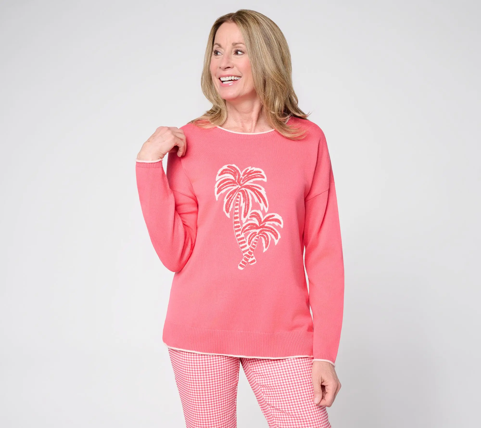 Belle Beach by Kim Gravel Oh Palm Down! Tonal Summer Sweater