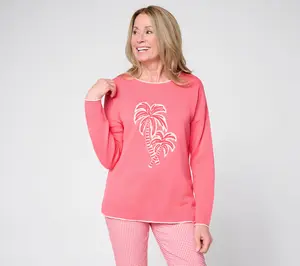 Belle Beach by Kim Gravel Oh Palm Down! Tonal Summer Sweater